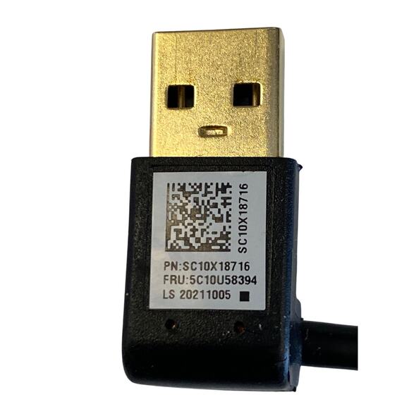 Lenovo USB-A To USB-B Converter Cable For Laptop Computers 4" Inch New - Picture 3 of 3